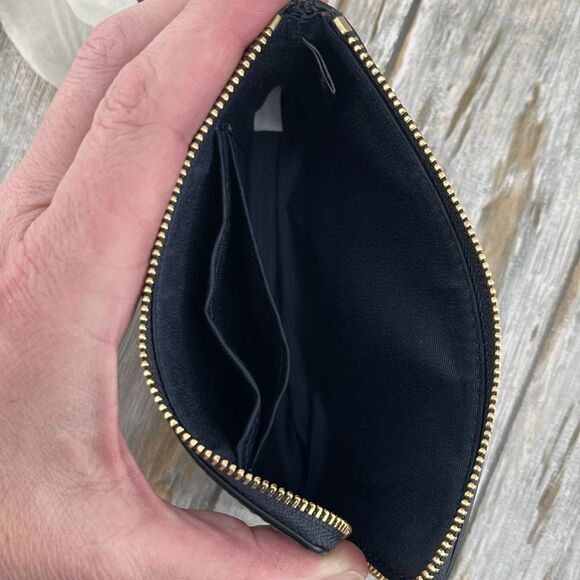 Coach Corner Zip Wristlet In Signature Canvas With Cherry Print Wallet Bag Purse - Picture 4 of 7